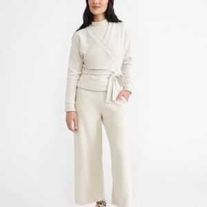 *SOLD* velouria nouveau fleece wrap cardigan